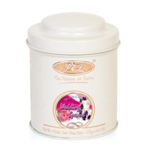 Wedding Special Whole Leaf Tea & Herbs Infusion in Round Metal Caddy