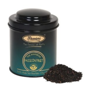 Passion Fruit Flavoured Whole Leaf Tea in Round Metal Caddy